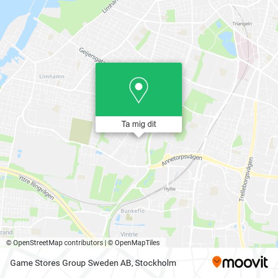 Game Stores Group Sweden AB karta