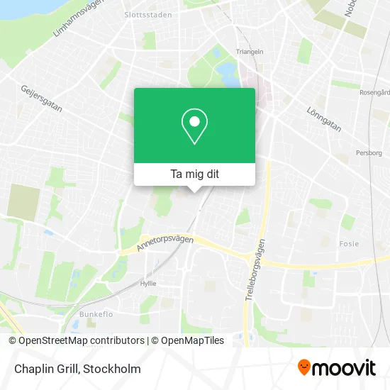 Chaplin Grill karta