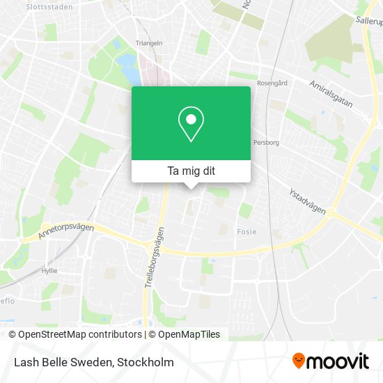 Lash Belle Sweden karta