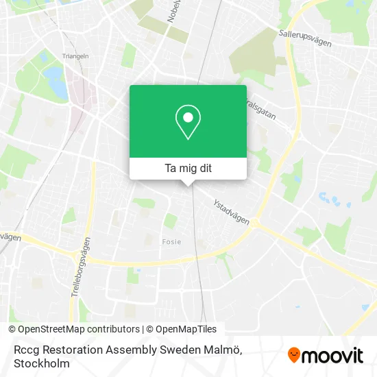 Rccg Restoration Assembly Sweden Malmö karta