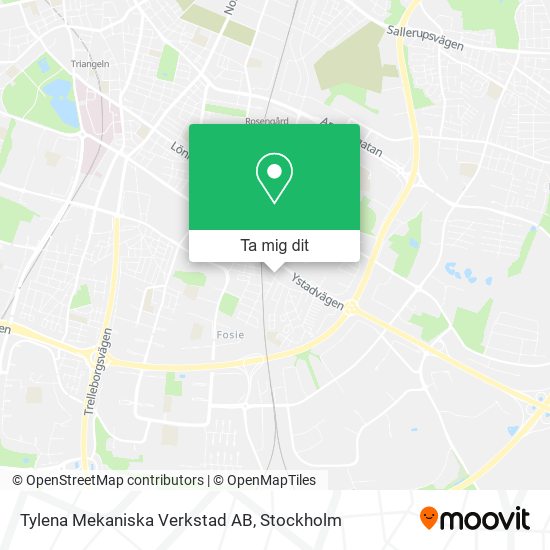 Tylena Mekaniska Verkstad AB karta