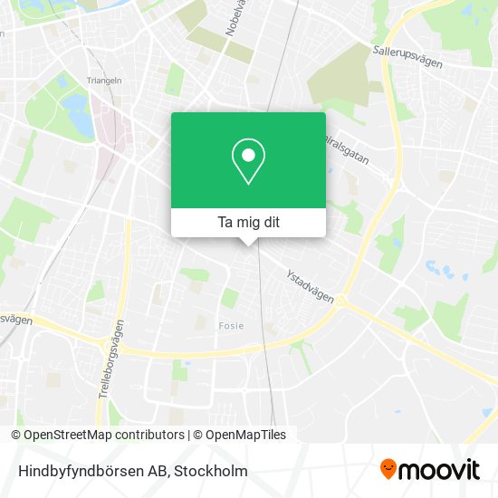 Hindbyfyndbörsen AB karta