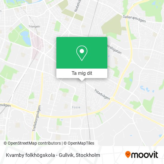 Kvarnby folkhögskola - Gullvik karta