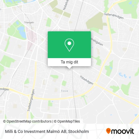 Milli & Co Investment Malmö AB karta