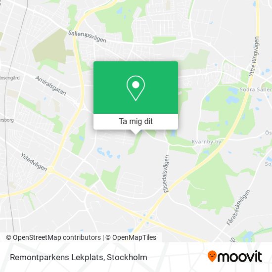 Remontparkens Lekplats karta