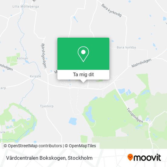 Vårdcentralen Bokskogen karta