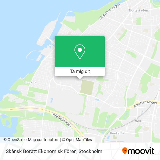 Skånsk Borätt Ekonomisk Fören karta