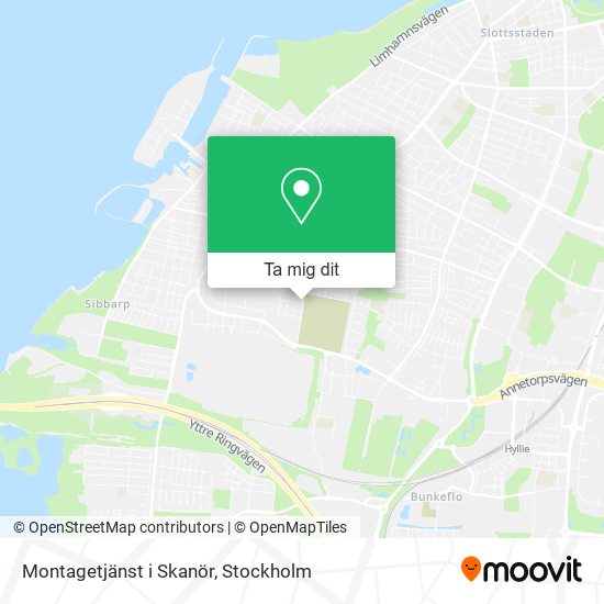 Montagetjänst i Skanör karta