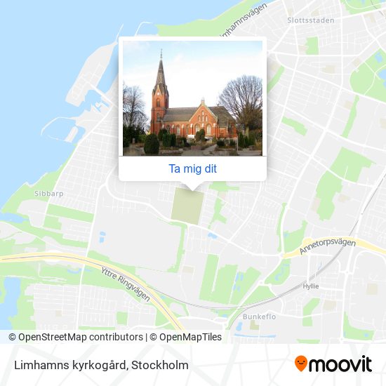 Limhamns kyrkogård karta