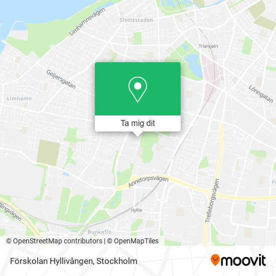 Förskolan Hyllivången karta