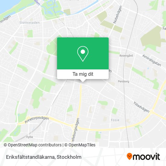 Eriksfältstandläkarna karta