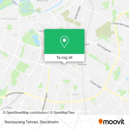Restaurang Tehran karta