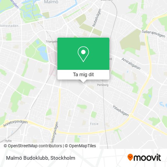 Malmö Budoklubb karta