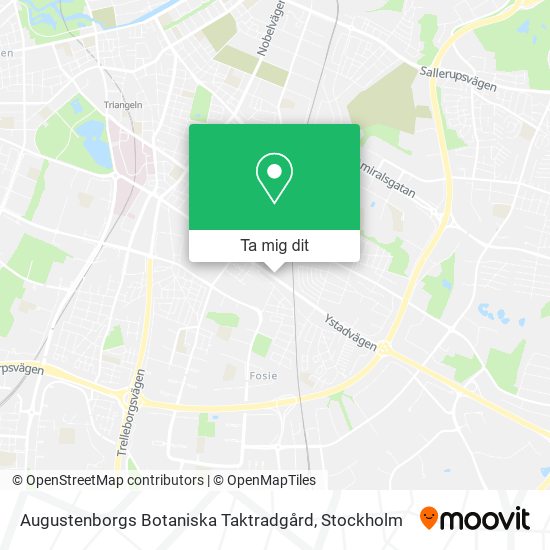 Augustenborgs Botaniska Taktradgård karta