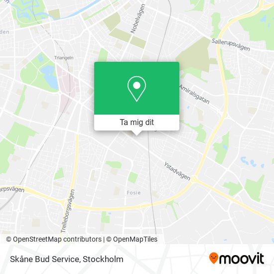 Skåne Bud Service karta
