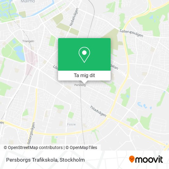 Persborgs Trafikskola karta