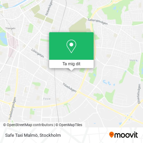 Safe Taxi Malmö karta