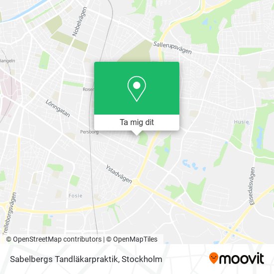 Sabelbergs Tandläkarpraktik karta