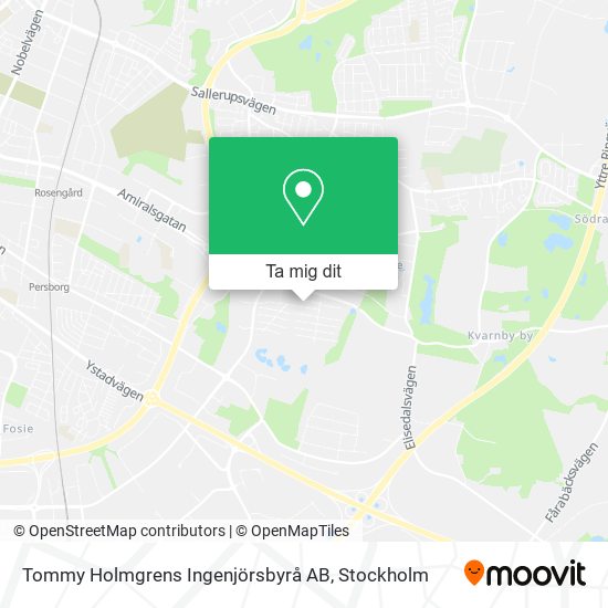 Tommy Holmgrens Ingenjörsbyrå AB karta
