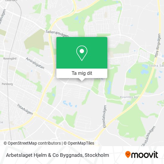 Arbetslaget Hjelm & Co Byggnads karta