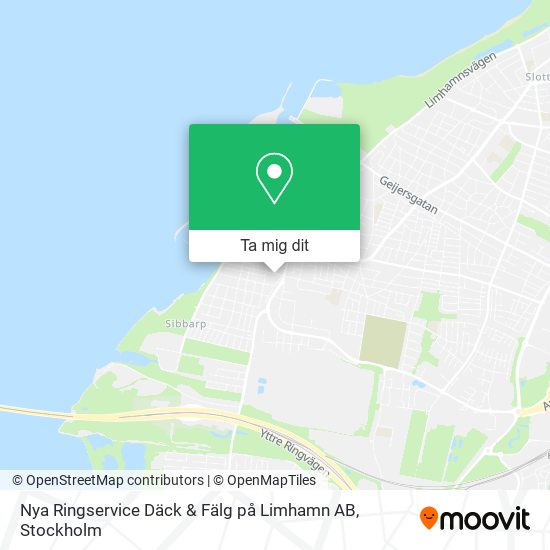 Nya Ringservice Däck & Fälg på Limhamn AB karta