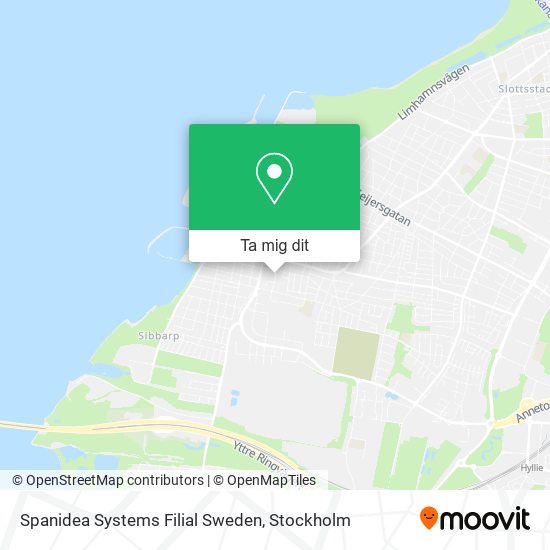 Spanidea Systems Filial Sweden karta