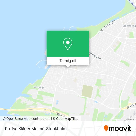 Profva Kläder Malmö karta