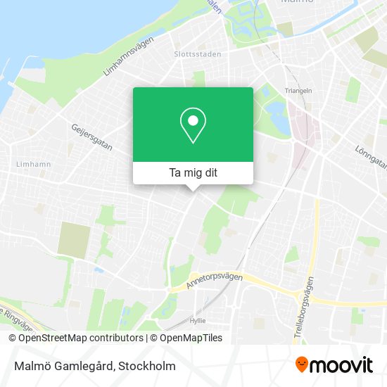 Malmö Gamlegård karta