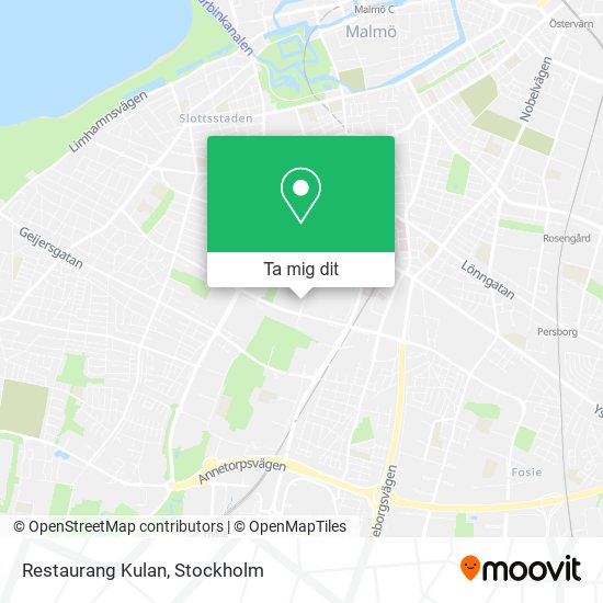 Restaurang Kulan karta
