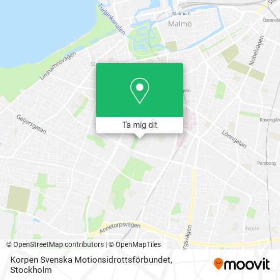 Korpen Svenska Motionsidrottsförbundet karta