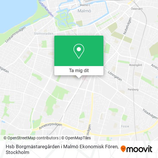 Hsb Borgmästaregården i Malmö Ekonomisk Fören karta