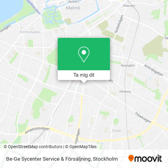 Be-Ge Sycenter Service & Försäljning karta