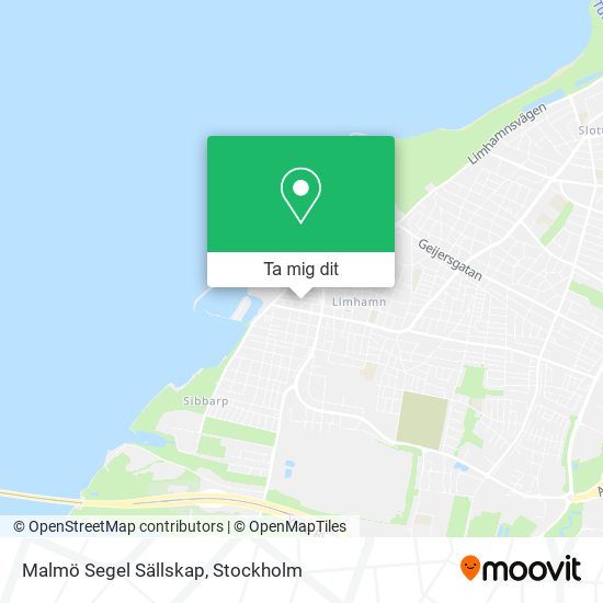 Malmö Segel Sällskap karta