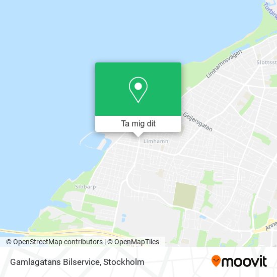 Gamlagatans Bilservice karta