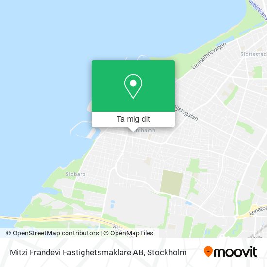 Mitzi Frändevi Fastighetsmäklare AB karta