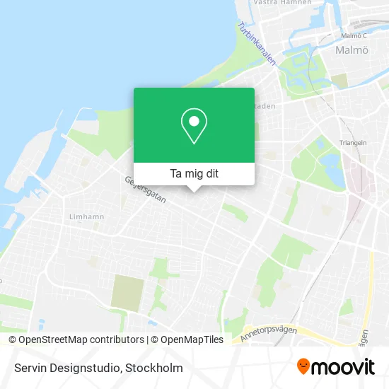 Servin Designstudio karta