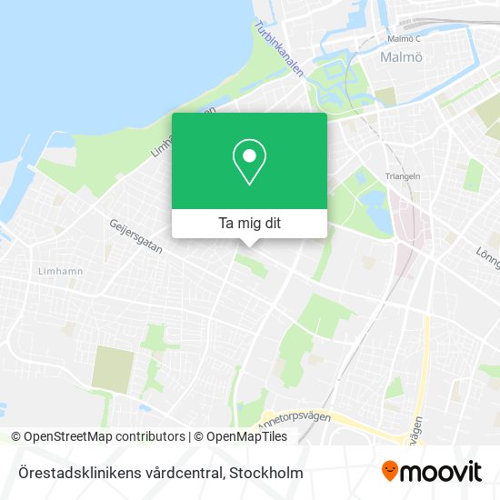 Örestadsklinikens vårdcentral karta