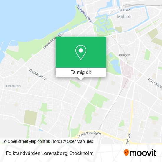 Folktandvården Lorensborg karta