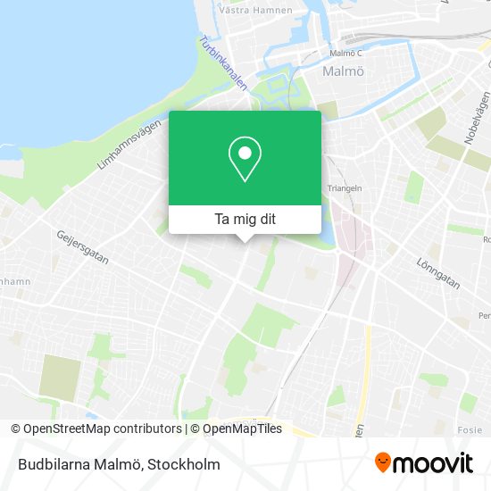 Budbilarna Malmö karta