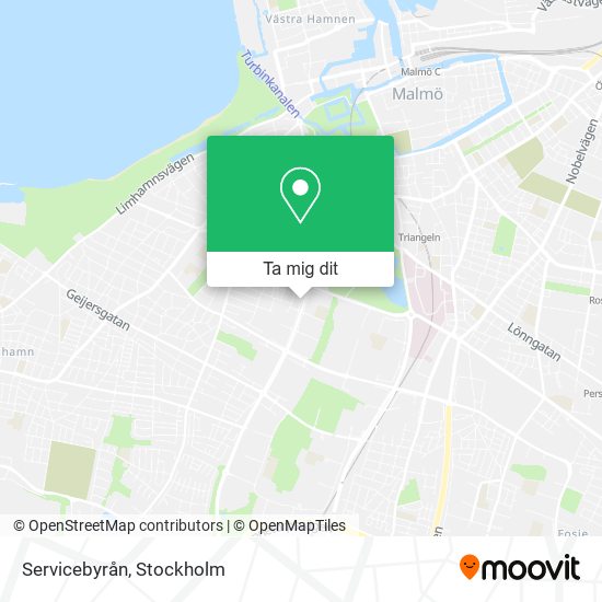 Servicebyrån karta