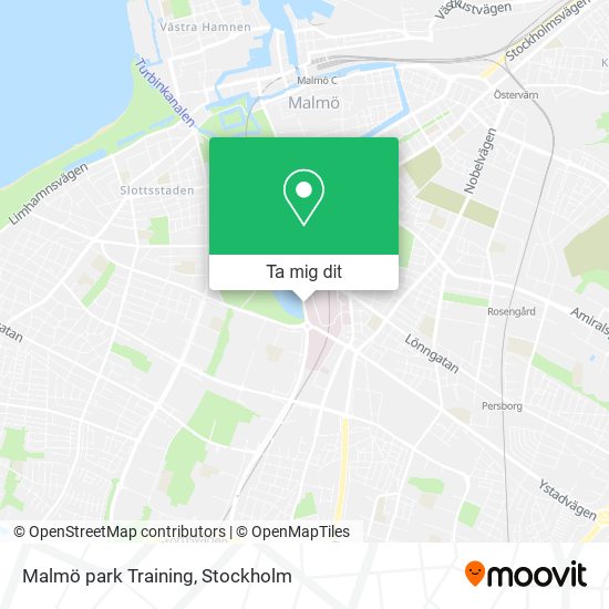 Malmö park Training karta