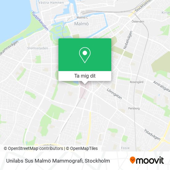 Unilabs Sus Malmö Mammografi karta