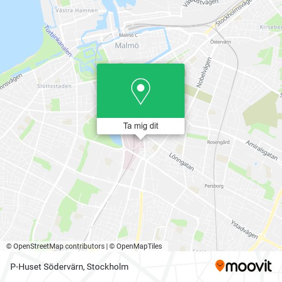 P-Huset Södervärn karta