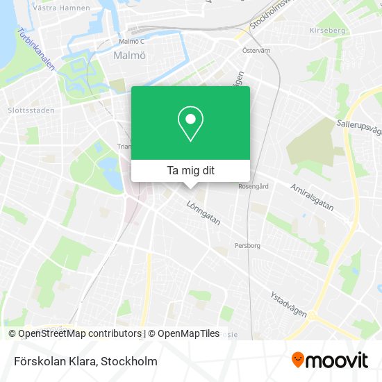 Förskolan Klara karta