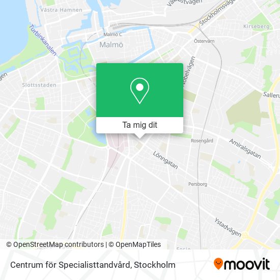 Centrum för Specialisttandvård karta