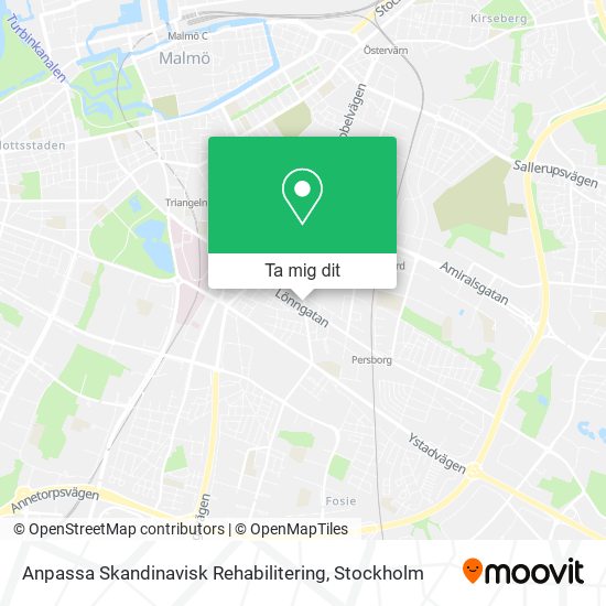 Anpassa Skandinavisk Rehabilitering karta