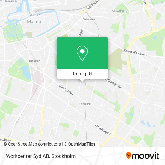 Workcenter Syd AB karta