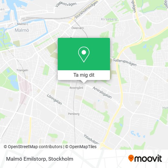 Malmö Emilstorp karta