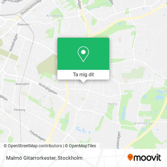 Malmö Gitarrorkester karta