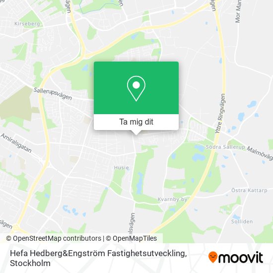Hefa Hedberg&Engström Fastighetsutveckling karta